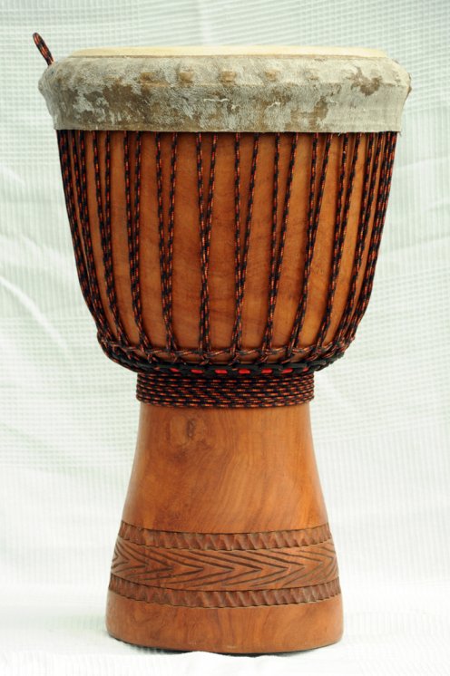 Djembe Premium del Mali - Grande djembe di alta qualità in lenke
