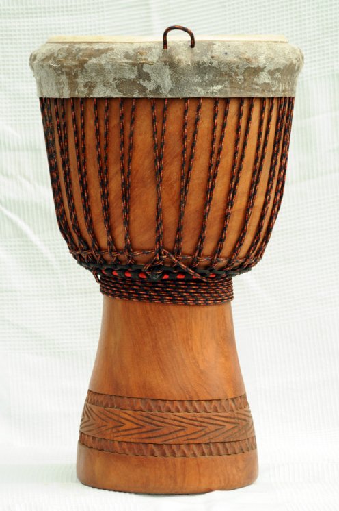 Djembe Premium del Mali - Grande djembe di alta qualità in lenke