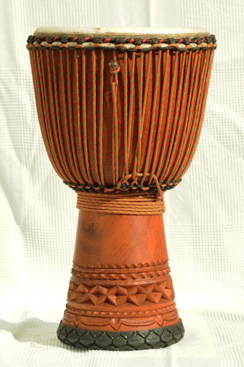 Djembe Premium del Mali - Grande djembe di alta qualità in lenke