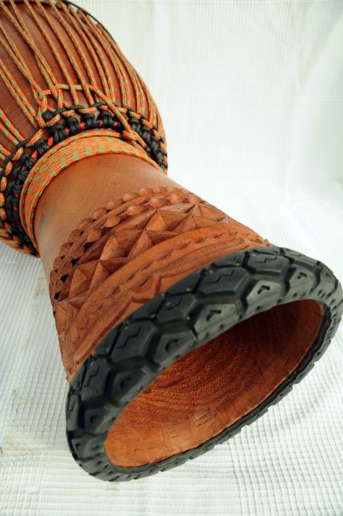 Djembe Premium del Mali - Grande djembe di alta qualità in lenke