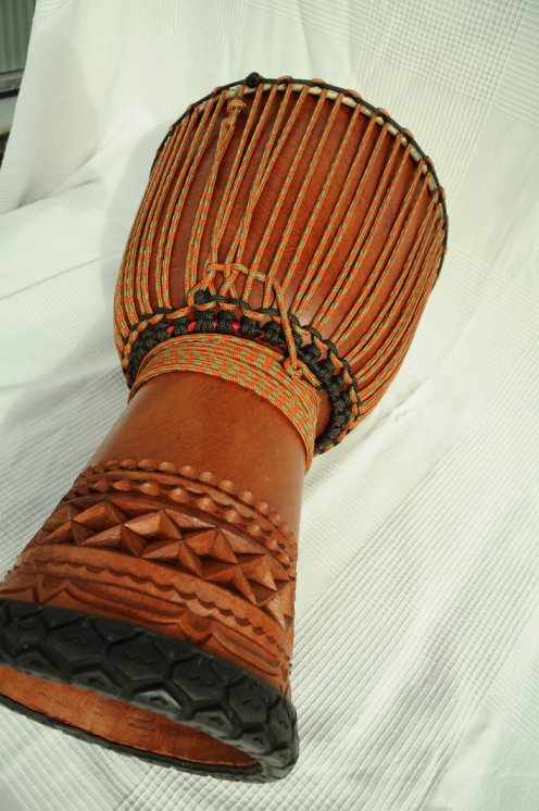 Djembe Premium del Mali - Grande djembe di alta qualità in lenke
