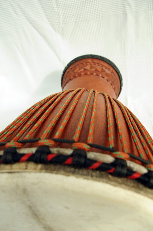 Djembe Premium del Mali - Grande djembe di alta qualità in lenke