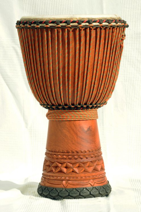Djembe Premium del Mali - Grande djembe di alta qualità in lenke
