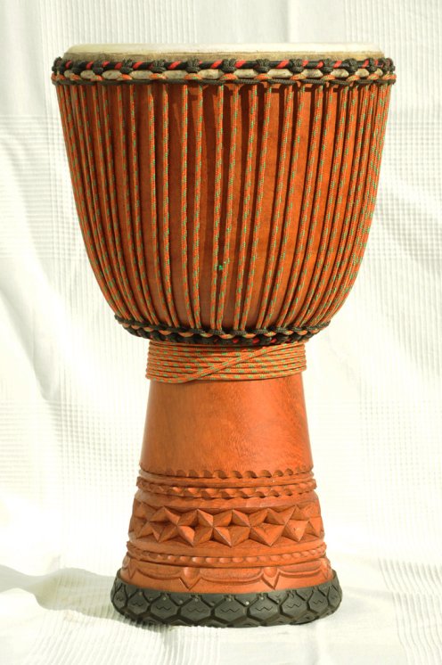 Djembe Premium del Mali - Grande djembe di alta qualità in lenke