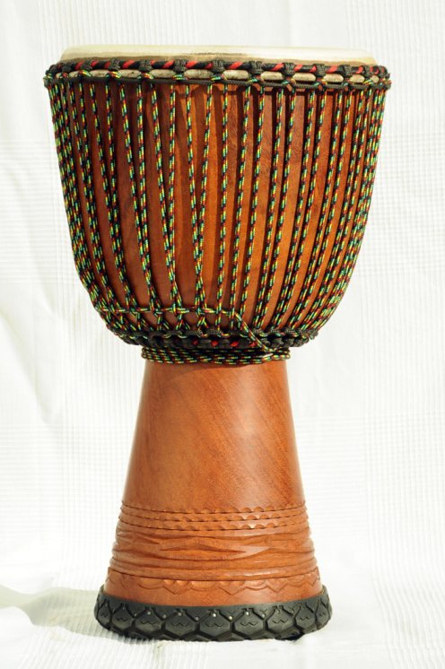 Djembe Premium del Mali - Grande djembe di alta qualità in lenke