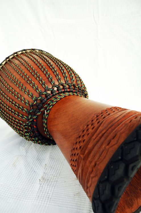 Djembe Premium del Mali - Grande djembe di alta qualità in lenke
