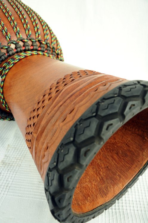 Djembe Premium del Mali - Grande djembe di alta qualità in lenke