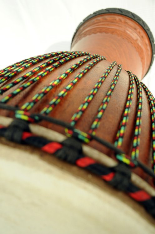 Djembe Premium del Mali - Grande djembe di alta qualità in lenke