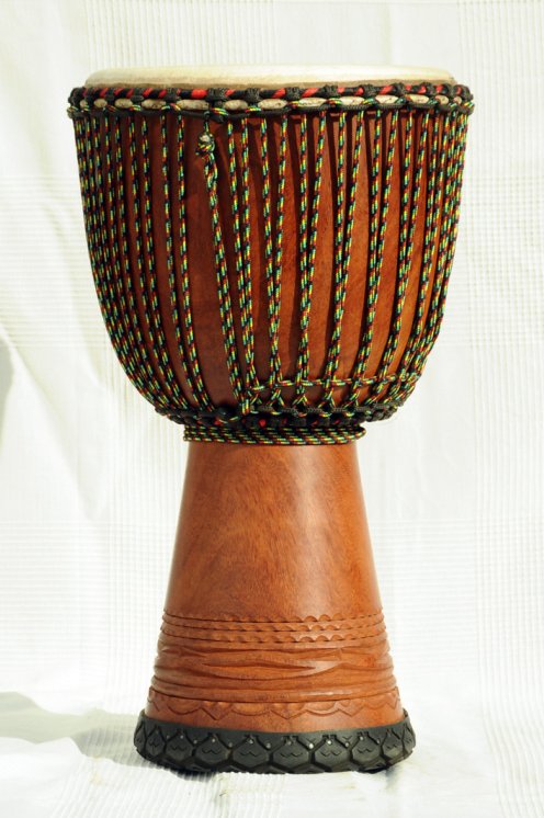 Djembe Premium del Mali - Grande djembe di alta qualità in lenke