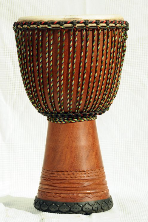 Djembe Premium del Mali - Grande djembe di alta qualità in lenke