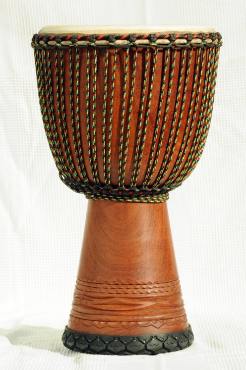 Djembe Premium del Mali - Grande djembe di alta qualità in lenke