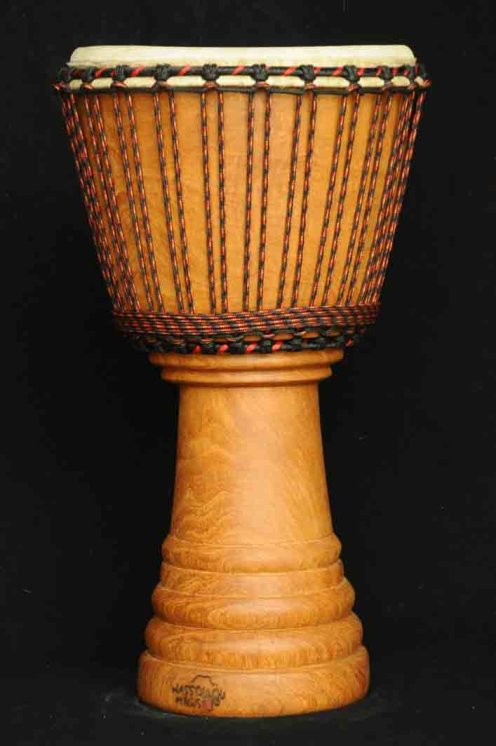 Djembe Mali Top in dugura in vendita (grande): comprare un djembè (djambè) malese in dimba (grande)