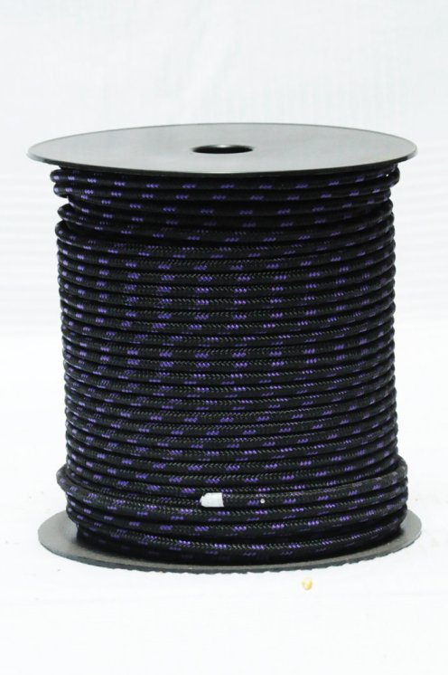 Corda alpina prestirata djembè Ø6 mm nera / viola - Corda per djembe tamburo