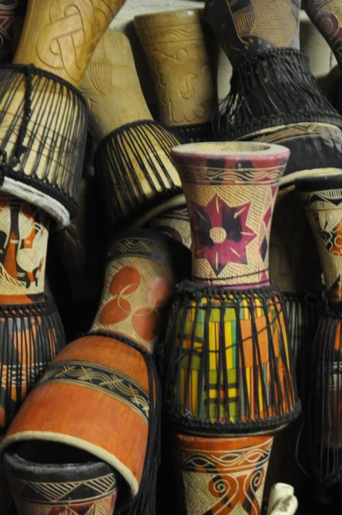 Djembe prezzo basso vendita all'ingrosso - Fusto di djembe solo del Ghana