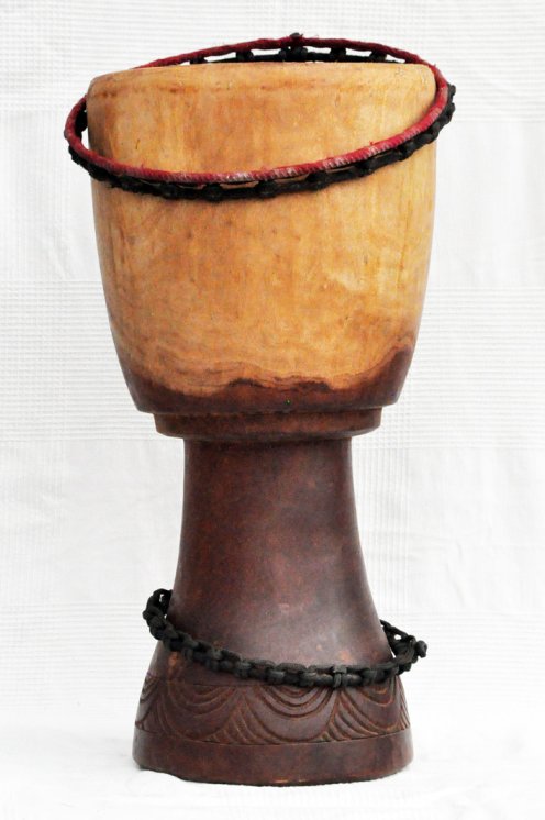 Fusto di djembe del Mali - Grande djembe in mogano