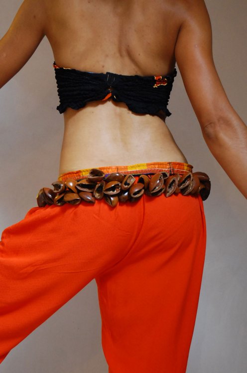 Cintura di danza africano - Grande cintura di danza juju del Nigeria