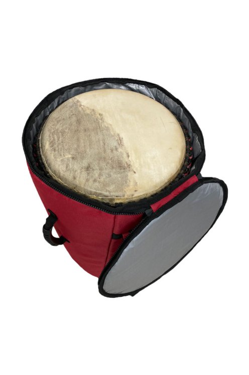 Borsa per djembe Percussion Africaine alta qualità L rossa