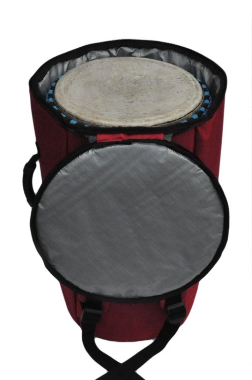 Borsa per djembe Percussion Africaine alta qualità XL rossa