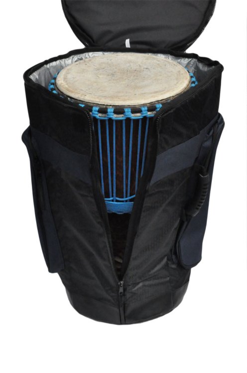 Borsa per djembe Percussion Africaine qualità premium XL blu