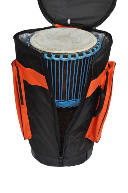 Borsa per djembe Percussion Africaine qualità premium XL arancia