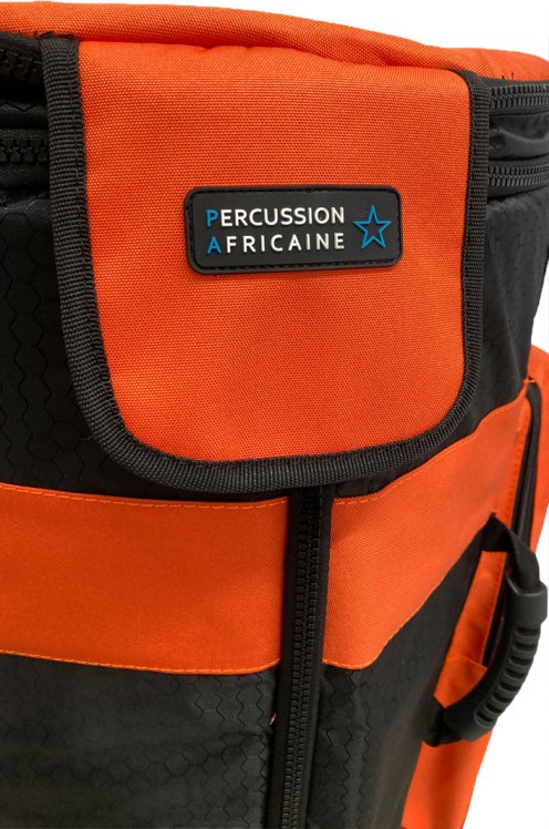 Borsa per djembe Percussion Africaine qualità premium XL arancia