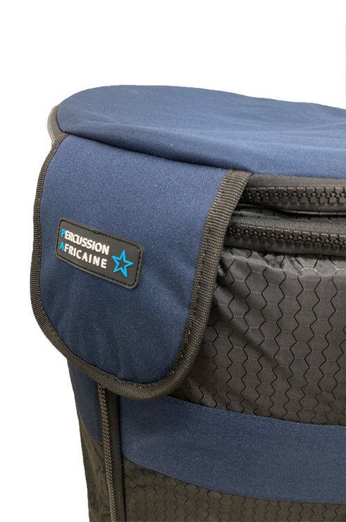 Borsa per djembe Percussion Africaine qualità premium XL blu