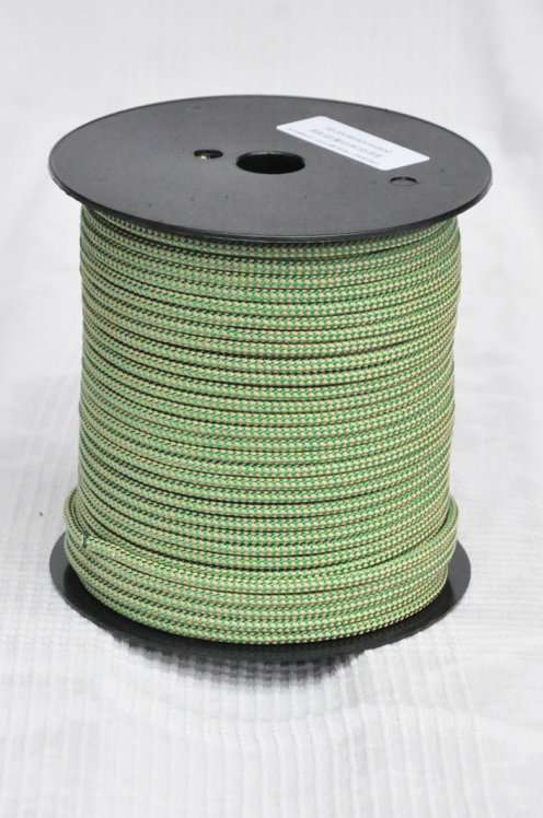 Drizza djembè Ø5 mm (scacchiera, beige / verde, 100 m) - Corda per djembe tamburo