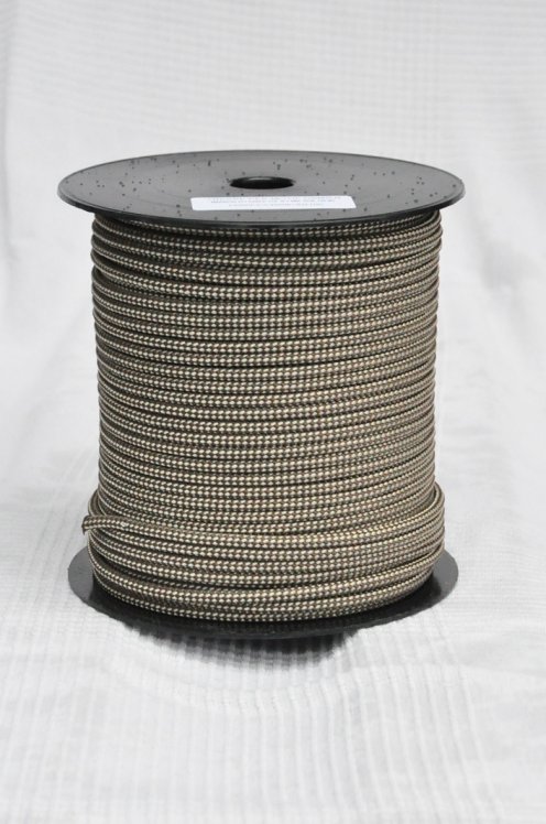 Drizza djembè Ø5 mm (scacchiera, marrone / sabbia, 100 m) - Corda per djembe tamburo