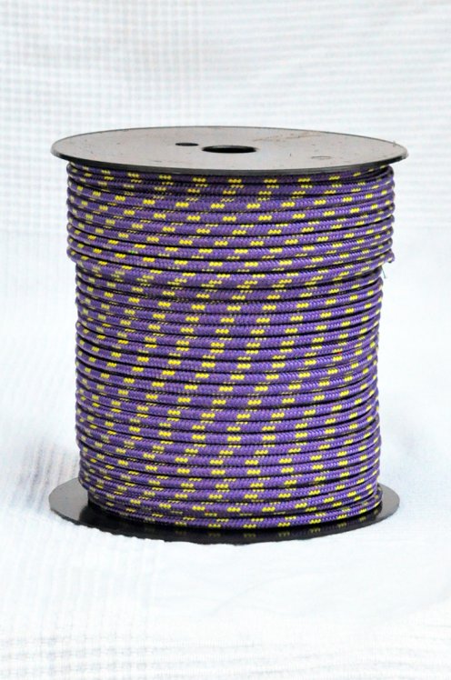 Drizza djembè Ø5 mm (viola / giallo girasole, 100 m) - Corda per djembe tamburo