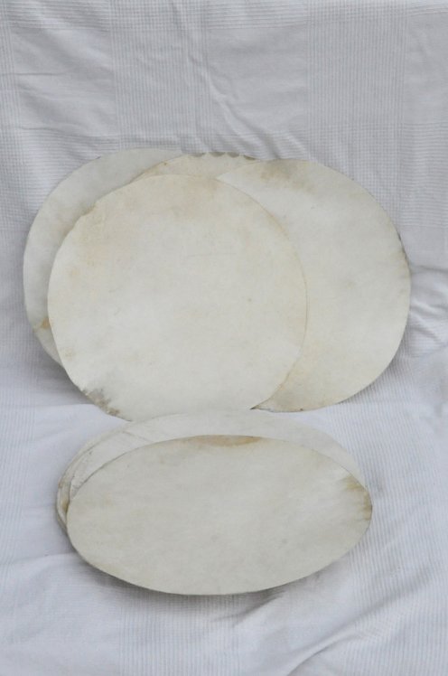 Piccola pelle d'alce rasata sottile per tamburo djembe