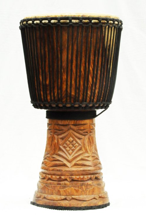 Djembè della Guinea con pelle di mucca - Tamburo djembe alta qualità pelle di manzo, pelle di toro, pelle di vitello