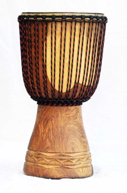 Djembe professionale con pelle di vitello - Grande tamburo djembe del Mali Top in rosewood