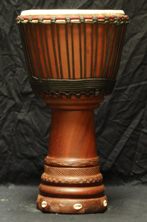 Grande djembe Mali Top in mogano: djembe malese in diala (djala, acajou, acagiù)