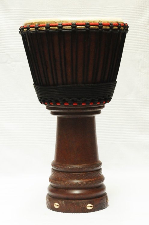 Djembe professionale in vendita - Grande tamburo djembe del Mali in mogano