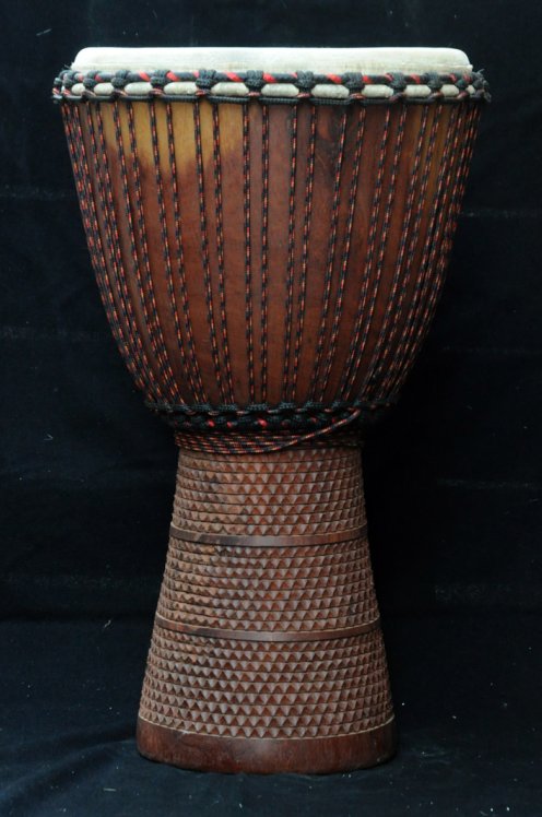 Djembe Mali Top in mogano in vendita (grande): comprare un djembè (djambè) malese in diala (djala, acajou, acagiù) (grande)
