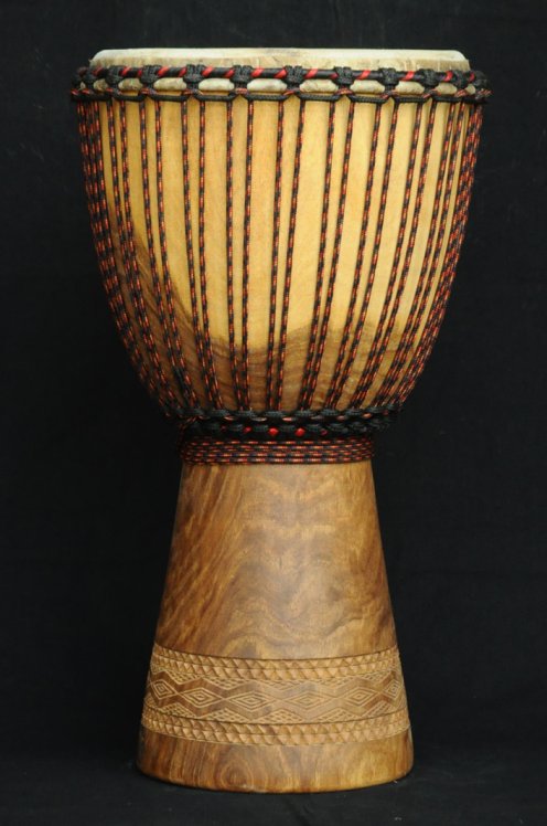 Djembe Mali Top in gueni in vendita (grande): comprare un djembè (djambè) malese in hare (grande)