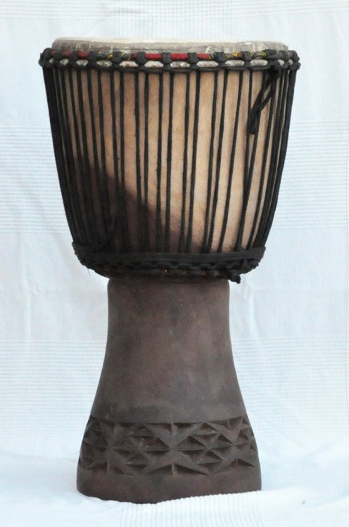 Djembe in vendita - Grande tamburo djembe del Mali in mogano