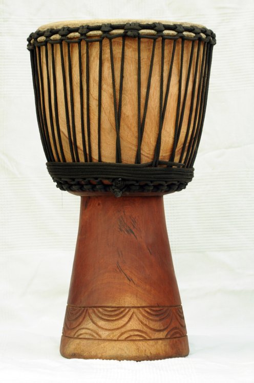 Djembe in vendita - Grande tamburo djembe del Mali in mogano