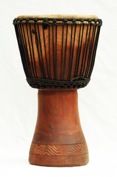 Djembe in vendita - Grande tamburo djembe del Mali in mogano