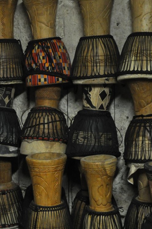 Djembe prezzo basso vendita all'ingrosso - Fusto di djembe grande del Ghana