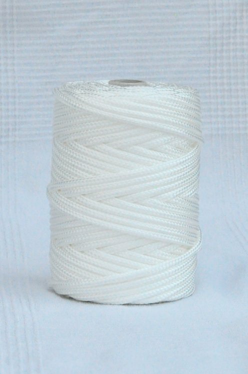 Corda intrecciata Ø6 mm bianca per tamburo djembè - Corda djembe