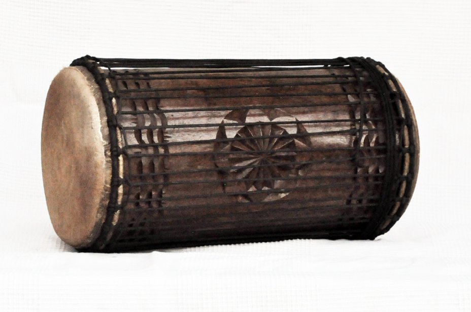 Dundun kenkeni 4 ferri in rosewood - Tamburo basso dundun della Guinea