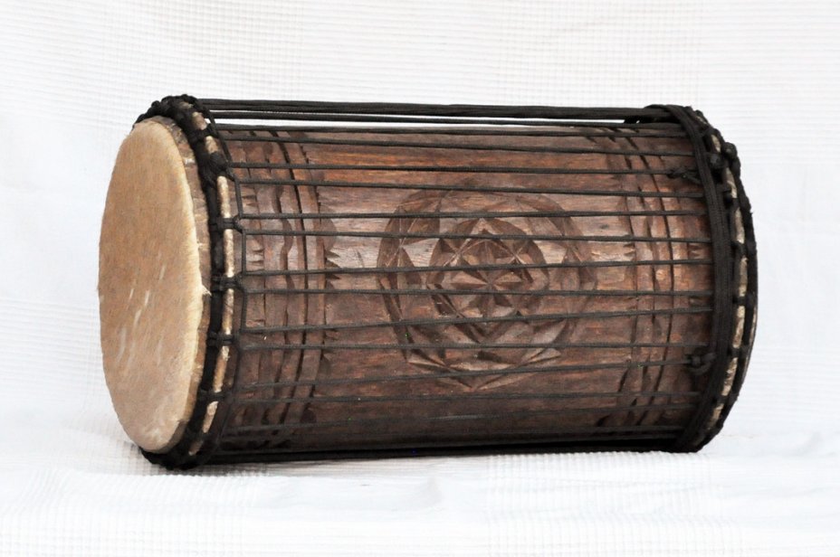 Dundun kenkeni 4 ferri in rosewood - Tamburo basso dundun della Guinea