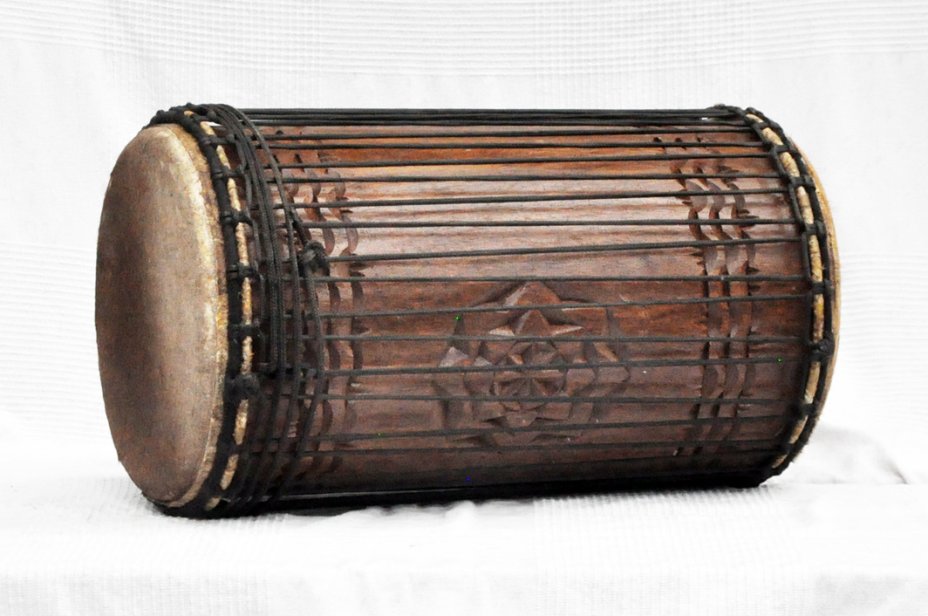 Dundun kenkeni 4 ferri in rosewood - Tamburo basso dundun della Guinea