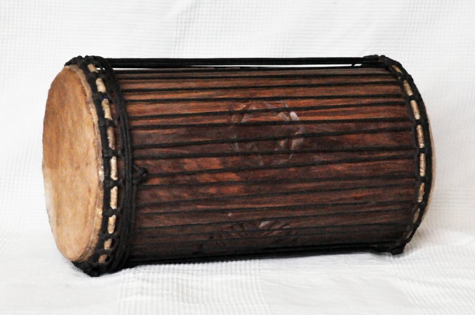 Dundun kenkeni 4 ferri in rosewood - Tamburo basso dundun della Guinea