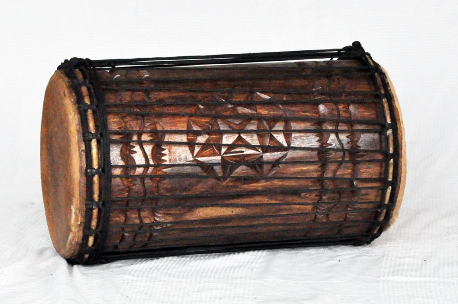 Dundun kenkeni 4 ferri in rosewood - Tamburo basso dundun della Guinea