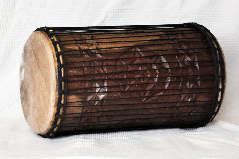 Dundun sangban 4 ferri - Tamburo basso dundun della Guinea in rosewood