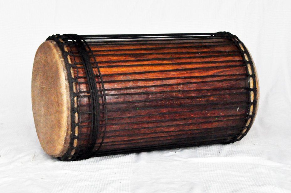 Dundun sangban 4 ferri - Tamburo basso dundun della Guinea in rosewood