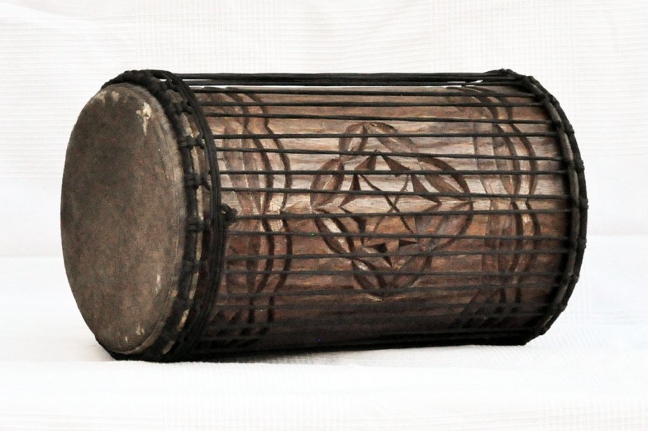 Dundun kenkeni 4 ferri in rosewood - Tamburo basso dundun della Guinea