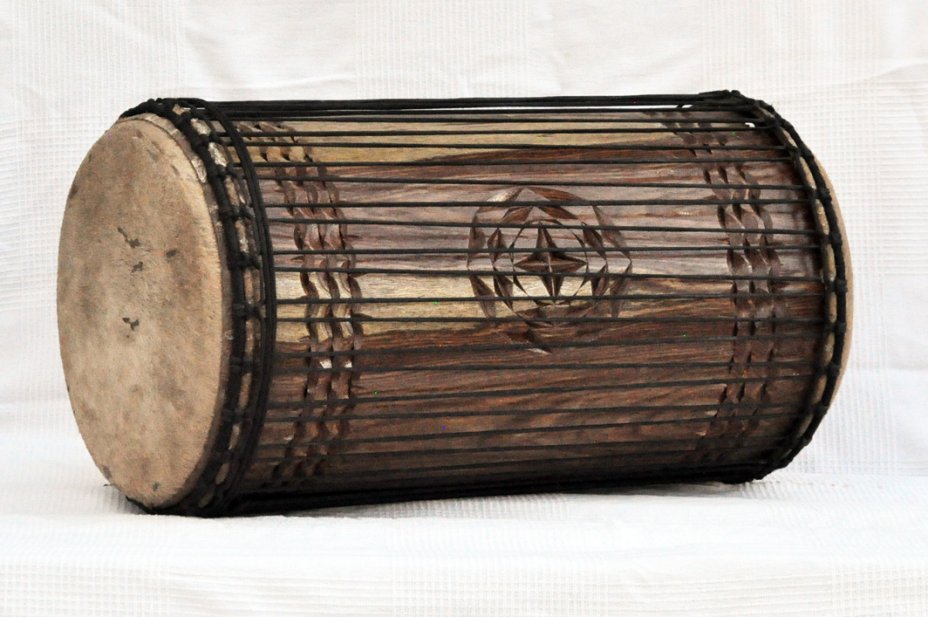 Dundun sangban 4 ferri - Tamburo basso dundun della Guinea in rosewood